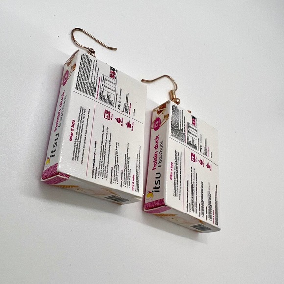 Mini Brands Earrings - Itsu Hoisin Duck Bao Buns Earrings - Mini Brands Earrings - Picture 2 of 6